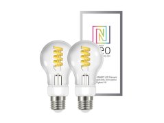Sada LED žárovek (07089B) NEO filament LED 2xE27 5 W teplá studená bílá stmívatelná Zigbee