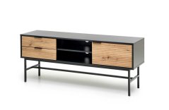 Televizní stolek MURANO dub artisan, černá