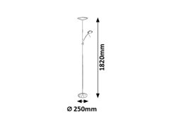 Stojací lampa 7006 VLASTA 1xLED, 18 W + 1xLED, 5 W, 230 V