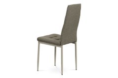 Moderní jídelní židle, cappuccino látka, kov matný cappuccino (DCL-397 CRM2)