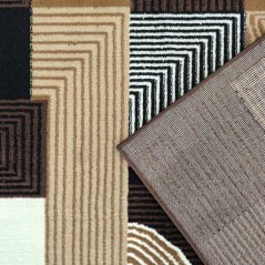 Kusový koberec BCF ALFA 18 hnědý, 40 x 60 cm