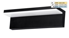 Venkovní nástěnné svítidlo ELON XL CCT, 16 W, 1600 lm, IP54,3000 K, 4000 K, 6500 K, 30x9,4x8,2 cm