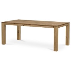 Dřevěný jídelní stůl 200x100x75 cm, masiv dub, povrchová úprava olejem (DS-F200 DUB)
