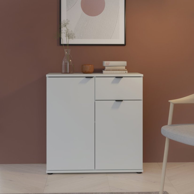 Komoda Ganymebe GNMK22L-U58,80x82,3x34 cm, barva sv.šedá